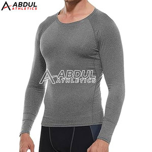 High Quality <b>Compression</b> <b>Shirts</b> Designed For Workout And Running With Breathable Fabric And Flexible Fit For Easy Movement - Product Image 3