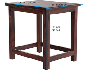 Tabouret en bois artisanal, banc de siège en bois massif, décoration rustique pour la maison, meubles pour salon, chambre, cuisine et balcon - Product Image 4