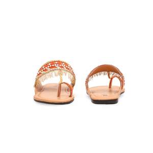 Mujer Orange Fancy Flats EC0206 - Product Image 2