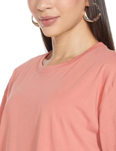 Haut en coton ample de qualité supérieure, décontracté, écologique, moderne, ample, pour femmes, manches courtes - Product Image 3