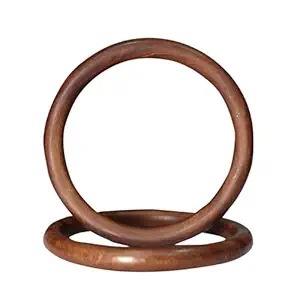 Poignées de sac en bois rondes, cadre en bois pour sac, faites à la main, colorées, fabriquées en Inde - Product Image 3