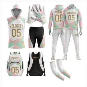 New Arrival OEM Breathable 7v7 Flag Football Uniform Sportswear Best Apparels <b>Compression</b> Set Unisex 7-on-7 Flag Uniform - Product Image 1