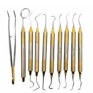 Instrumentos de Higiene Dental de Alta Calidad, Juego de Instrumentos Dentales para Rellenos, Juego de Limpieza Dental, Instrumentos Dentales Manuales de Acero Inoxidable - Product Image 1