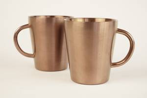 Mug en cuivre personnalisé écologique, tasse en laiton martelé vintage pour Moscow Mule, bière, café, usage domestique, artisanat MS - Product Image 2