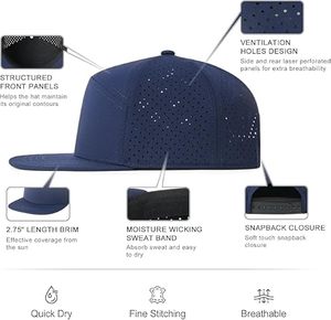 Gorras Snapback Ajustables Unisex para Uso Casual, Gorra Snapback de Visera Plana OEM, Proveedor Mayorista, Gorra Snapback de Algodón Premium Ajustable - Product Image 2