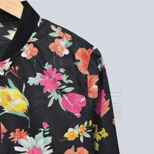 Ergonomic Fit Modern Expression Women Printing Varsity <b>Jackets</b> Relaxed Garment For Casual Fashion And Travel Styling - Product Image 4