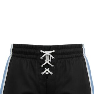 Men Black Sublimated Ice Hockey Printed Shorts Polyester Drawstring Side Stripe <b>Sports</b> Shorts Team Training Performance <b>Apparel</b> - Product Image 6