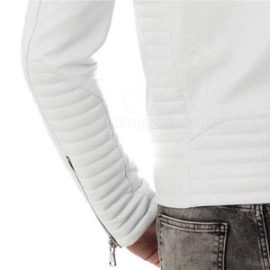 Chaqueta de cuero a la moda para hombre, con cierre frontal de cremallera suave, chaqueta de cuero para el invierno, chaqueta de cuero en venta - Product Image 6