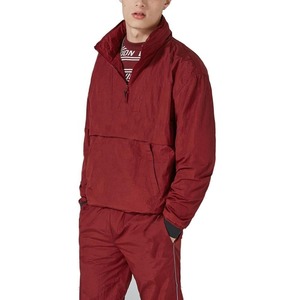 Conjunto Deportivo Elástico para Hombre de Dos Piezas, Pantalones Cortos y Chaqueta con Bloques de Color Personalizados, Traje Deportivo Reflectante con Cremallera, Chaqueta Cortavientos de Nailon de 2 Piezas - Product Image 3