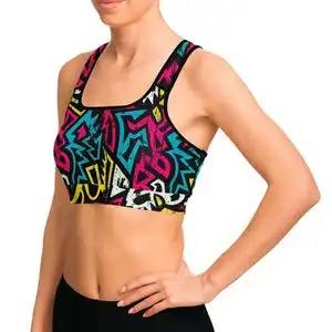 Soutien-gorge de sport ajustable personnalisé pour femme, avec fermeture éclair frontale, pour fitness, yoga et course à pied, effet push-up - Product Image 6