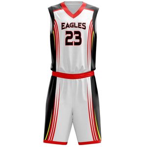 Maillots de basket personnalisés pour hommes, enfants et jeunes, légers, design par sublimation, réversibles, uniforme de basket personnalisé - Product Image 6