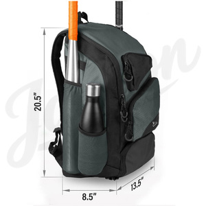 Sac de sport de baseball grande capacité, robuste, pour le rangement de matériel, avec sangle réglable, sac de sport imperméable pour l'entraînement - Product Image 3