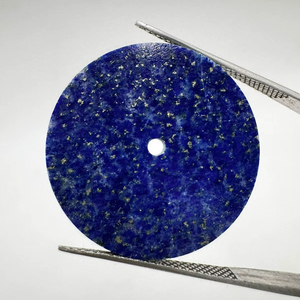 Esfera de Reloj A K Gems de Lapislázuli Azul Natural, 31.50 mm, Redonda, Pulida por un Lado, Modelo ETH-1006 - Product Image 1