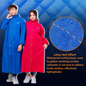 Chubasquero con capucha oculto para mujer, abrigo impermeable con apariencia de estilo británico, diseño personalizado, para motocicleta - Product Image 4