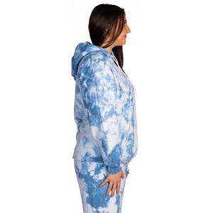 เสื้อฮู้ดดี้ยูนิเซ็กซ์สุดหรู ผ้าฝ้ายหนา 420 กรัม ทรงโอเวอร์ไซส์ ลวดลายไทได ย้อมสีแบบวินเทจ สำหรับผู้หญิงไซส์พลัส สไตล์สตรีทแวร์ - Product Image 2