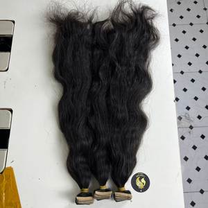 Raw Vietnamese Hair Natural Wavy Bundles Hair Extensions <b>Silky</b> and Smooth 100% Human Hair - Product Image 3