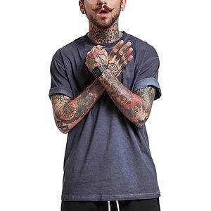 Acid Wash Blank Custom Cotton Heavy Weight Streetwear T Shirts for Men Men's <b>Tshirt</b> T-shirt For Men - Product Image 4