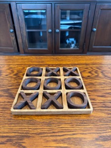 Handcrafted Kids Friendly <b>Coffee</b> <b>Table</b> Wooden Tic Tac Toe XOX XOX Tabletop Set Dominoes and Sets Family party toy <b>Coffee</b> gift - Product Image 6