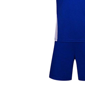 Ensembles d'entraînement de football à rayures sur les épaules, maillot à col rond et short unisexe, séchage rapide, écologique, polyester anti-humidité - Product Image 6
