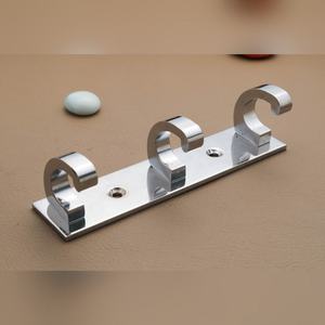 MODERN STAINLESS STEEL ACRYLIC 3 HOOK COAT <b>RACK</b> DURABLE ECO FRIENDLY WALL MOUNTED <b>CLOTHES</b> HANGER HARDWARE MADE IN INDIA - Product Image 2