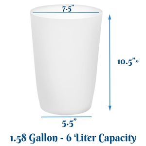 Cestino per Rifiuti in Plastica Mini Durevole, Senza Coperchio, Profilo Sottile per Spazi Compatti - Product Image 3