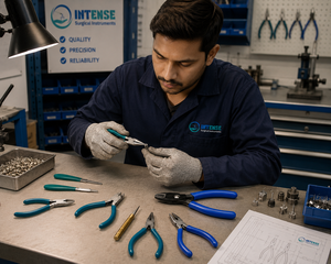 Juego de 8 Pinzas de Precisión para Joyería OEM, Kit de Reparación de Bisutería de Acero Inoxidable con Logotipo Personalizado - Product Image 3