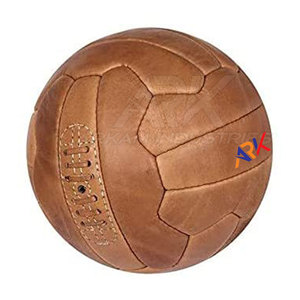 Ballon de football vintage en cuir antique, fait main, faible MOQ - Product Image 2