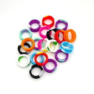 Pet scissors accessories soft silicone <b>finger</b> rings ring <b>sleeves</b> 60pcs colorful mixed colors Colorful Silicone <b>Finger</b> Rings 20Pc - Product Image 2