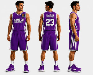 Uniforme de Baloncesto Sublimado al por Mayor, Personalizado con Logotipo, Impresión de Nombre del Jugador, Jersey sin Mangas, Conjunto de Equipo Transpirable y Duradero - Product Image 1