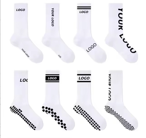 Chaussettes de football américaines de compression pour hommes, avec logo d'équipe, athlétiques, grandes tailles, antibactériennes, anti-odeur, en mélange de coton, pour équipes - Product Image 1