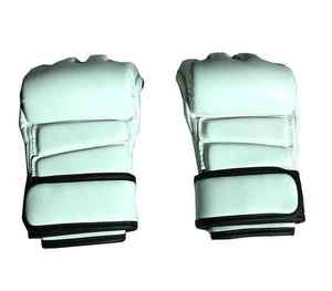 Guantes de MMA de Cuero Vacuno Profesional de Alta Calidad para Kick Boxing y Grappling, con Logotipo Personalizado, Aplicables en Exteriores, Medios Dedos - Product Image 2