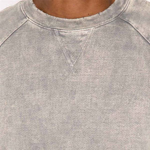 Sudaderas Lisas de Alta Calidad, 350 g/m², Estilo Vintage Lavado, con Logotipo Personalizado, Oversize, Felpa Francesa, Cuello Redondo, Lavado Ácido - Product Image 5