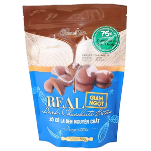 Venta Directa de Fábrica, Servicio OEM/ODM, Chocolate Negro Puro HALAL, Botones de Chocolate 75% Cacao, 1KG, Galletas, Buen Precio - Product Image 1