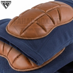 Genouillère en cuir synthétique de qualité supérieure, tendance, best-seller, protection haute performance et durabilité, logo personnalisé couleur contrastée - Product Image 5