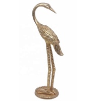 Porte-bijoux en aluminium de haute qualité en forme de feuille, petite figurine d'oiseau, plat à bibelots, plateau de coiffeuse, décoration de la maison, rangement