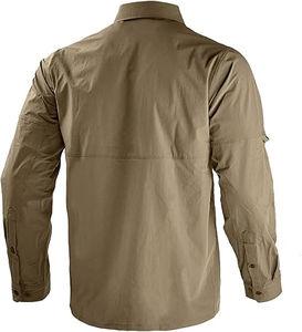 เสื้อเชิ้ตแทคติคอลคุณภาพสูงสำหรับผู้ชาย ระบายอากาศได้ดี แห้งเร็ว แขนยาว ป้องกันแสงแดด เหมาะสำหรับกิจกรรมกลางแจ้ง น้ำหนักเบา ติดกระดุม - Product Image 2