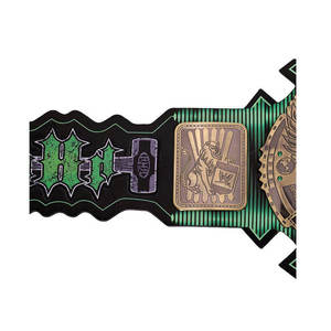 Cinturón de Campeonato de la WWE (World Wrestling Entertainment) en Cuero Verde - Product Image 3