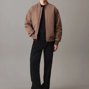 Chaqueta Bomber de Nylon con Logotipo Personalizado Bordado al por Mayor para Hombre, Invierno 2026, ODM, Chaqueta Casual de Lona, Gruesa, Térmica y a la Moda - Product Image 3