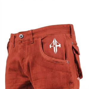 Pantalones Cortos de Mezclilla para Hombre, de Alta Calidad, con Estampado de Serigrafía, Estilo Jeans, de Pierna Ancha, Material Spandex/Poliéster - Product Image 5