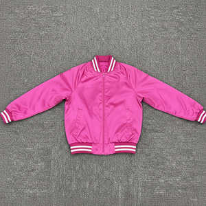 Chaqueta Universitaria Estilo Letterman de Satén para Hombre y Mujer, Ropa de Invierno, Chaqueta Bomber de Poliéster con Dobladillo y Puños Acanalados - Product Image 1