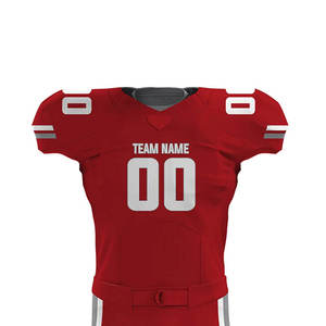 OEM Hot Selling Custom <b>Heat</b>-Transfer Printed American Football Uniform Professional Team Wear Short Sleeves Football Uniform Set - Product Image 4