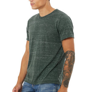 Camisetas 100% Algodón Slub con Impresión de Logotipo para Hombre, Camisetas Lisas Estampadas, Verde Neón, Venta al por Mayor, Camisetas Personalizadas con Logotipo - Product Image 2