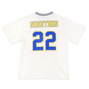 เสื้อยืดฟุตบอลไซส์ใหญ่ลายเชนิลล์สีไอวอรี่ Sigma Gamma Rho สำหรับทุกเพศ เสื้อผ้าชมรมกรีก สไตล์กีฬาพรีเมียมลำลอง - Product Image 2