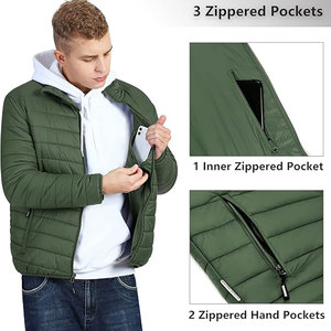 Chaqueta de Invierno Ligera y Plegable para Hombre, Chaqueta Acolchada para Senderismo, Esquí, Nieve y Viajes, Colores Personalizados OEM - Product Image 3