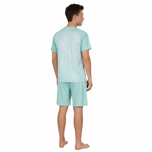 ชุดเสื้อฟุตบอลชาย ระบายอากาศได้ดี ชุดยูนิฟอร์มฟุตบอลแบบกำหนดเอง ชุดกีฬาทีม - Product Image 2