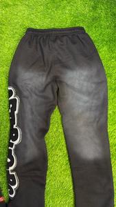 Pantalones Deportivos de Moda Urbana con Efecto Desgastado por el Sol, con Logotipo Bordado, 100% Algodón - Product Image 5