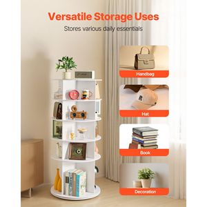 Scarpiera Girevole a 5 Livelli, Espositore Rotante a 360 Gradi, Carosello Portascarpe in Alluminio Autoportante - Product Image 5