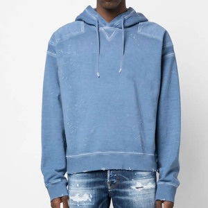 Sudadera con Capucha Azul para Hombre, Estampado de Perro de Dibujos Animados, Estilo Casual de Otoño, Corte Regular, Logotipo Tejido en la Parte Delantera, Diseño Fresco - Product Image 6