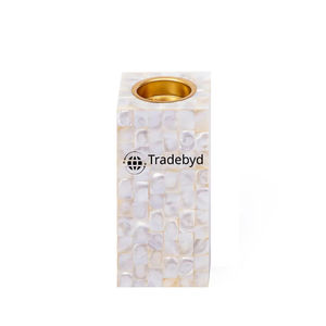 Porte-bougie moderne en MOP incrusté, qualité supérieure, fait main, décoration élégante pour la maison par Tradebyd - Product Image 2