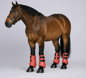 Protège-jambes pour chevaux en néoprène, bottes médicinales respirantes, amortissantes, durables, équipement d'équitation, service OEM personnalisé - Product Image 5